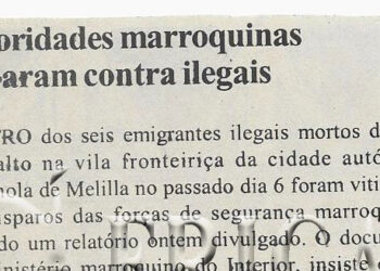 Autoridades marroquinas disparam contra ilegais – 25 de Outubro de 2005 (Notícias)