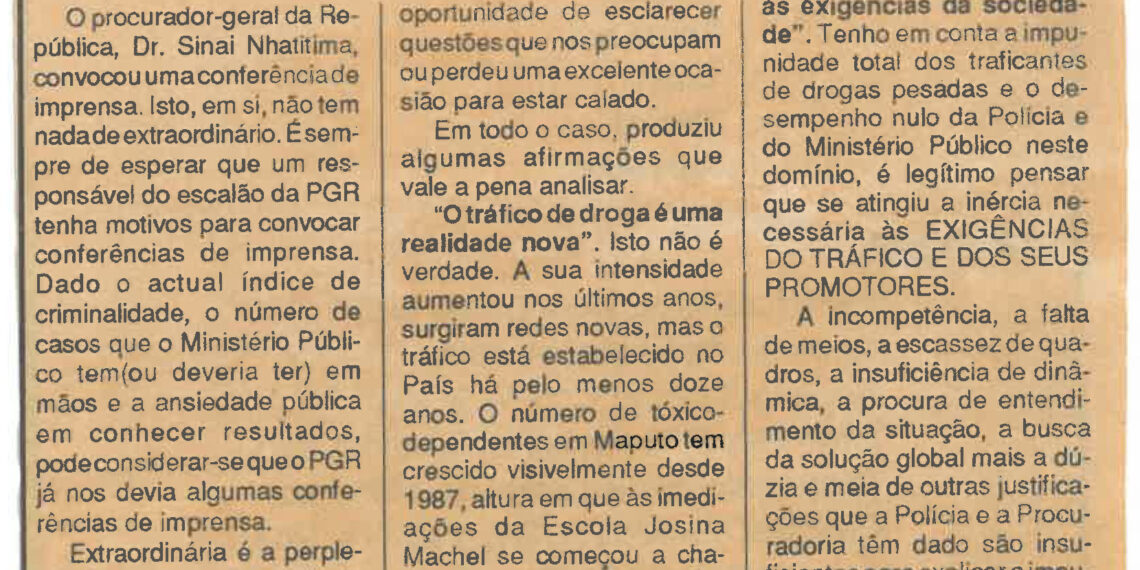 Sinai é nome de deserto – 22 de Março de 1996