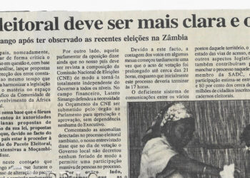 Nova lei eleitoral deve ser mais clara e objectiva – Lutero Simango após ter observado as recentes eleições na Zâmbia – 05 de Janeiro de 2002