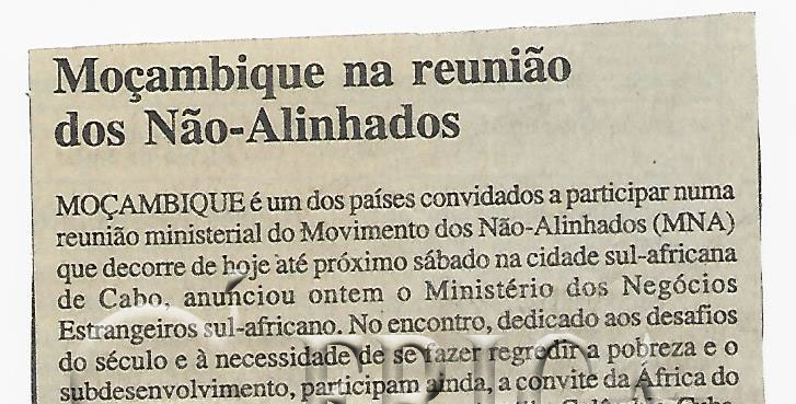 Moçambique na reunião dos Não-Alinhados – 12 de Dezembro de 2002