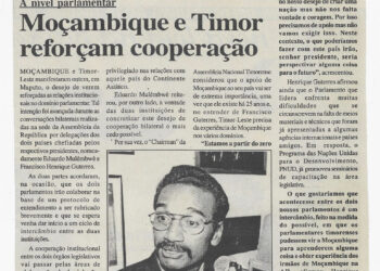 A nível parlamentar: Moçambique e Timor reforçam cooperação – 3 de Dezembro de 2002