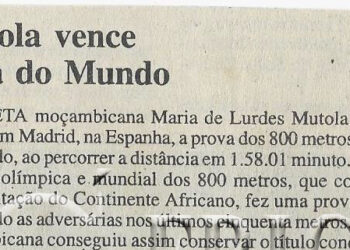 Mutola vence Taça do Mundo – 21 de Setembro de 2002