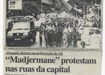Alegando demora na deliberação da AR: “Madjermane” protestam nas ruas da capital – 13 de Novembro de 2002