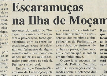 Escaramuças na Ilha de Moçambique – 24 de Janeiro de 2000