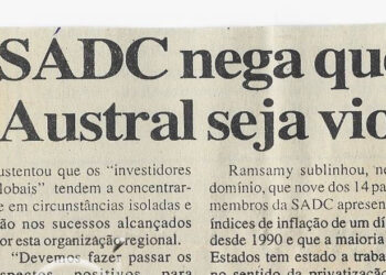 SADC nega que África Austral seja violenta – 8 de Junho de 2001