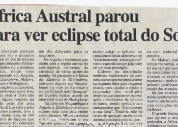 África Austral parou para ver eclipse total do Sol – 2 de Junho de 2001