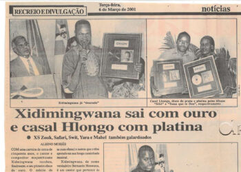 Xidimingwana sai com ouro e casal Hlongo com platina – 6 de Março de 2001