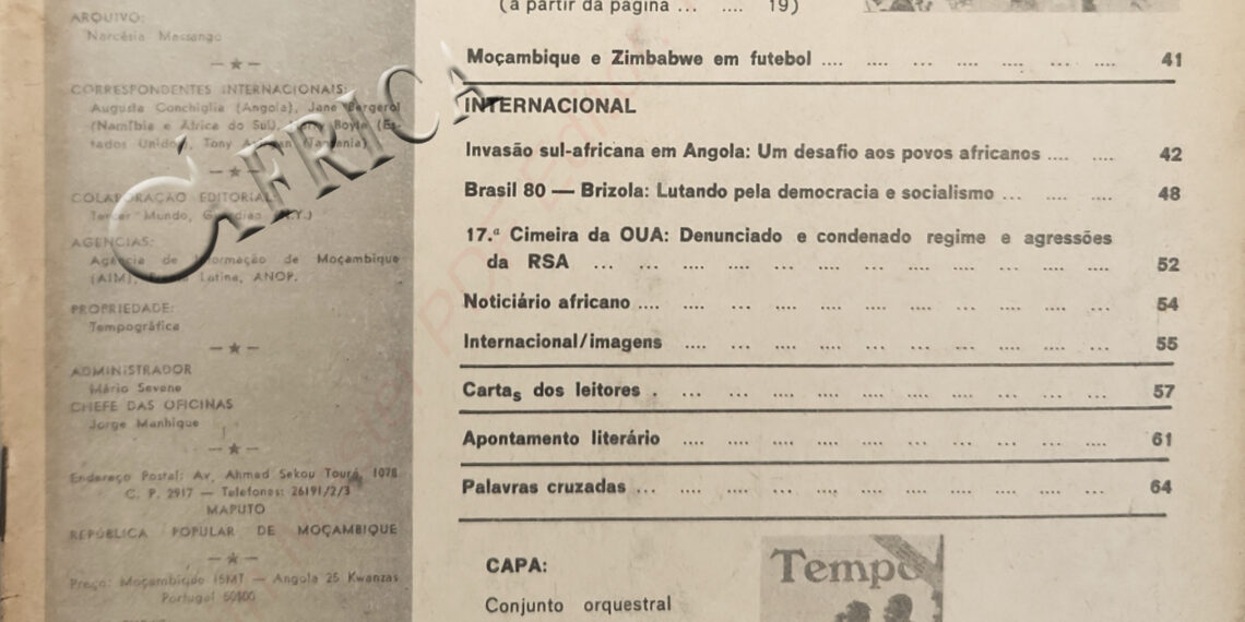 Reforço de Cooperação Moçambique – Zimbabwe – 05 de Julho de 1980
