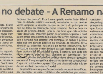 Competência no debate – A Renamo não presta (5) -05 de Maio de 2004