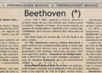 Personalidades Musicais: Beethoven – 04 de Agosto de 2004