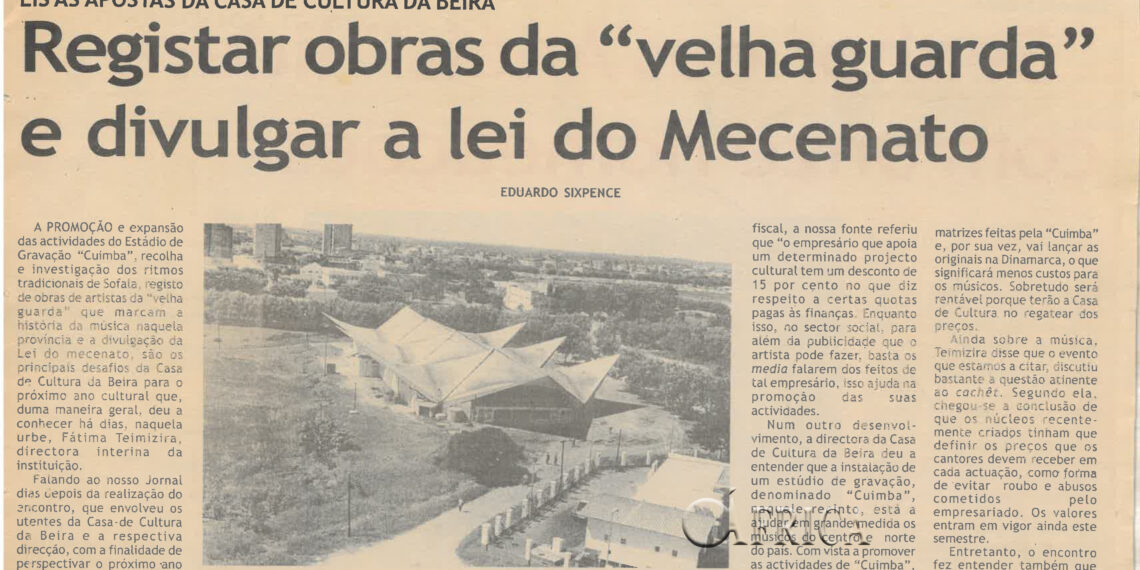 Eis as obras da Casa da Cultura da Beira: Registar obras da “velha guarda” e divulgar a lei do Mecenato  – 28 de Janeiro de 2004