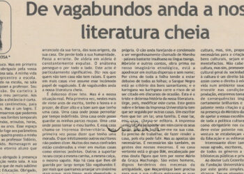 De vagabundos anda a nossa literatura cheia – 07 de Abril de 2004