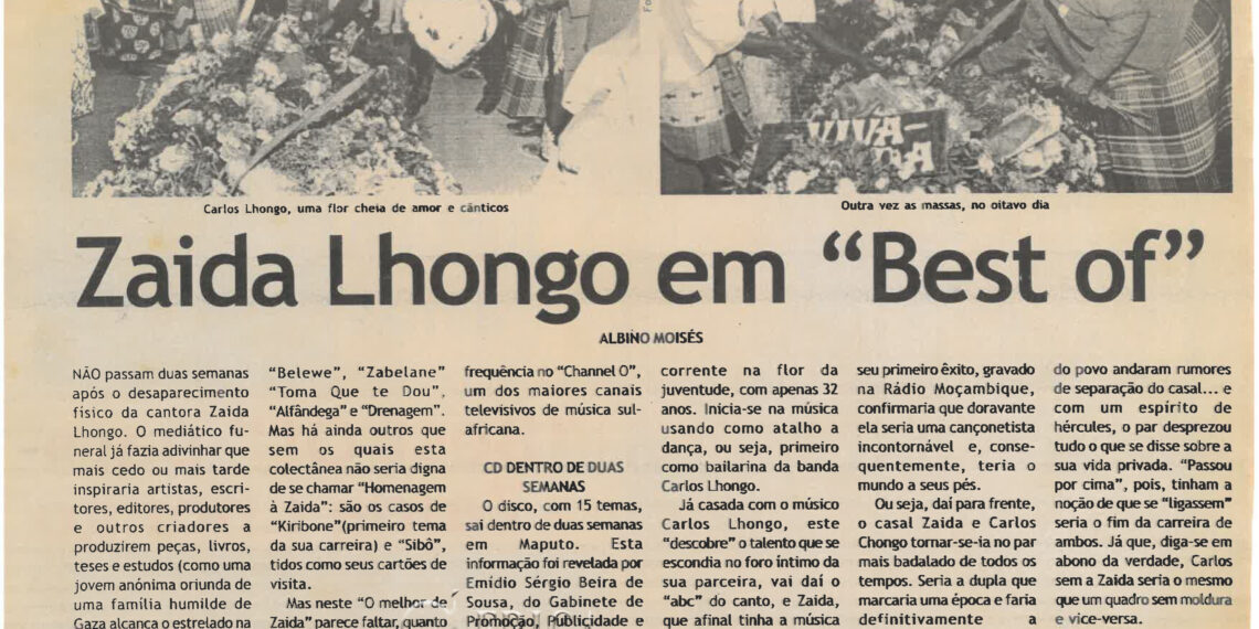 Zaida Lhongo em “Best Of” – 16 de Junho de 2004