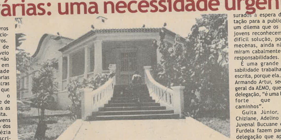 Jornadas literárias: uma necessidade urgente – 28 de Abril de 2004