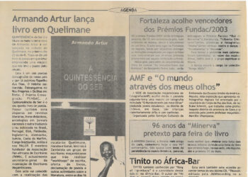 Armando Artur lança livro em Quelimane – 14 de Abril de 2004