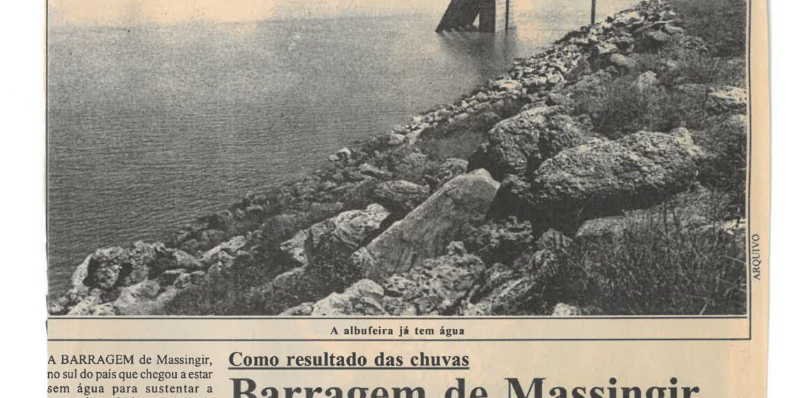 Como resultado das chuvas: Barragem de Massingir já garante água para rega: Armazenado perto de 1006 milhões de metros cúbicos de água – 08 de Março de 2004
