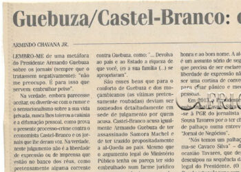 Guebuza/Castel-Branco: o direito à honra – 03 de Setembro de 2015
