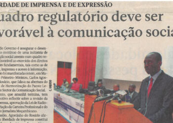 Liberdade de imprensa e de expressão: Quadro regulatório deve ser favorável à comunicação social – 15 de Novembro de 2018
