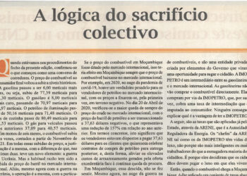 A lógica do sacrifício colectivo: Quando estávamos nos procedimentos do fecho da presente edição, confirmou-se o que começou como uma conversa de corredores. – 25 de Maio de 2022
