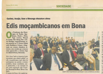Carimo, Araújo, Saw e Simango discutem clima: Edis moçambicanos em Bona – 08 de Julho de 2016