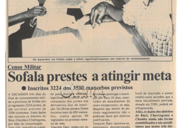 Censo Militar: Sofala prestes a atingir meta  – Inscritos 3224 dos 3500 mancebos previstos – 29 de Março de 2004